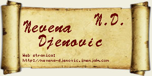Nevena Đenović vizit kartica